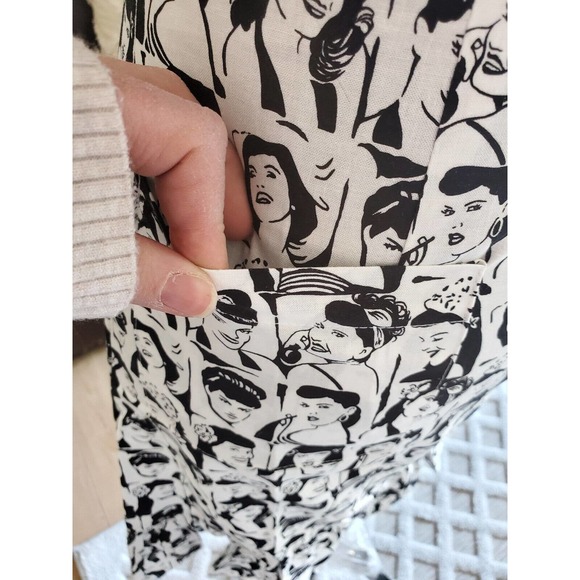 Bernie Dexter Photo Booth Fellini Pinup Couture Dress Women's Size S With Pocket - Picture 6 of 11